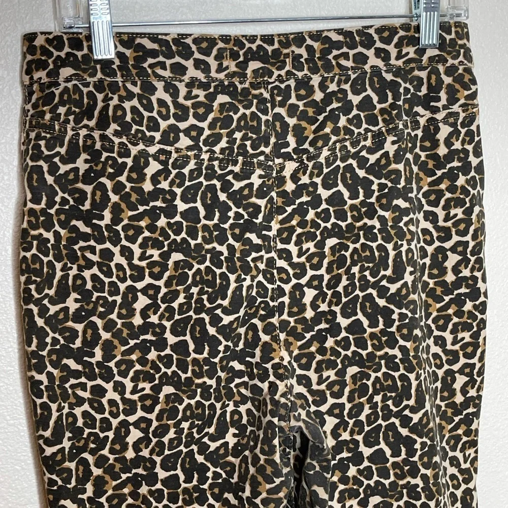 Free People Belle High Rise Leopard Skinny Pants Size 31